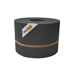 zaunzu Sichtschutz Rille, 50m Rolle in Anthrazit für Doppelstabmattenzaun.