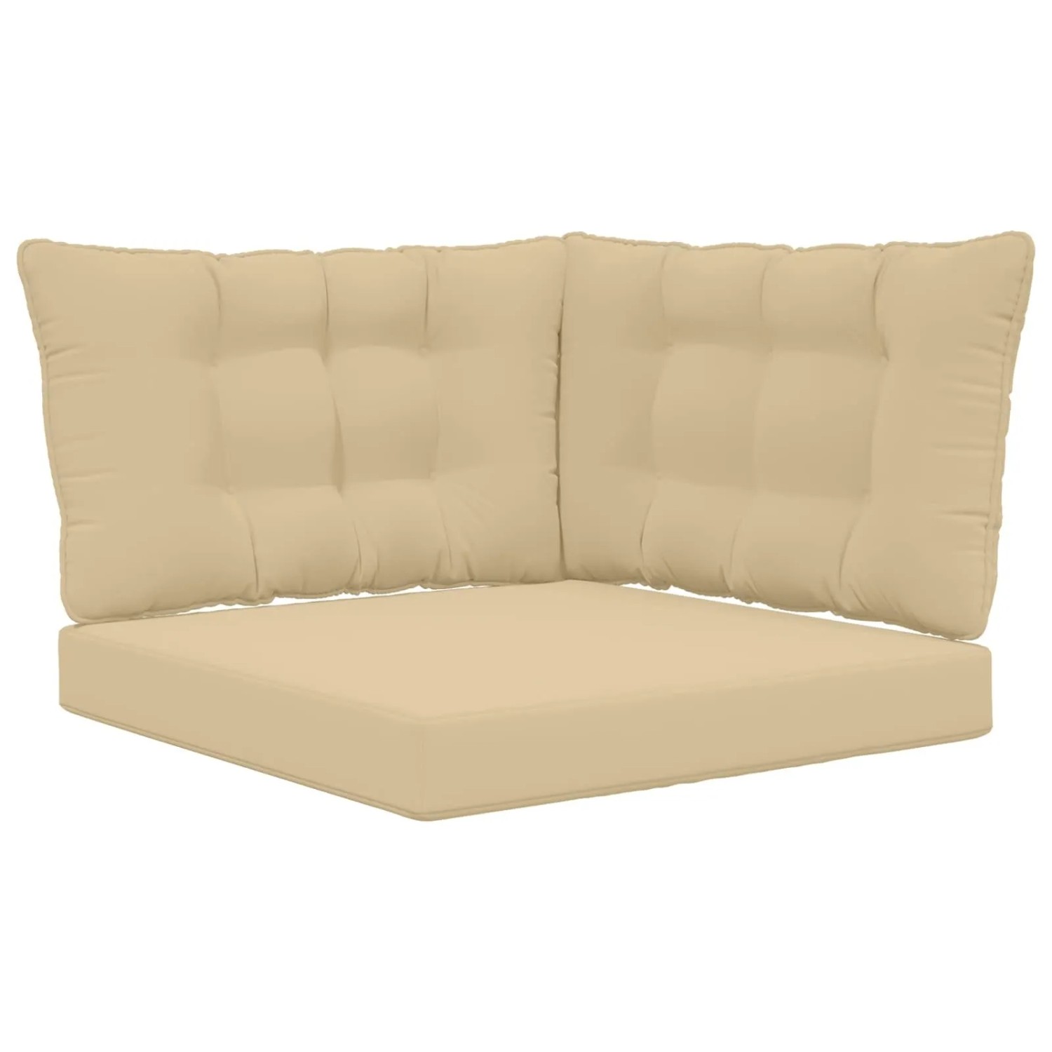 vidaXL Sofakissen für Draußen 3-Tlg Beige Polyester 900917
