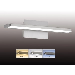 Moderne LED-Wandlampe Pare von Fischer & Honsel, 14W, Aluminium Nickelmatt mit Acrylglas.