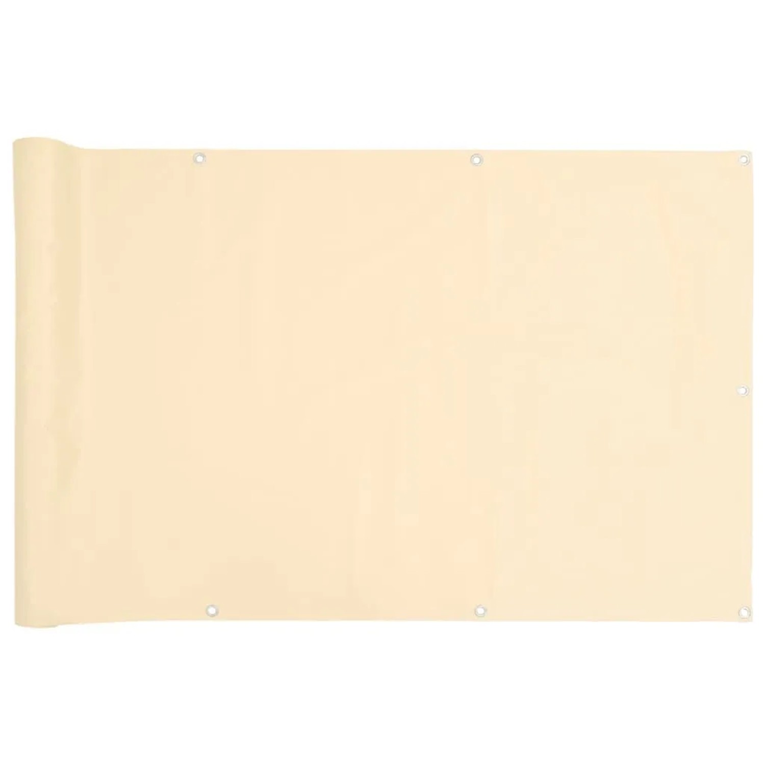 vidaXL Balkon-Sichtschutz Creme 500x120 cm PVC 4005502 günstig online kaufen