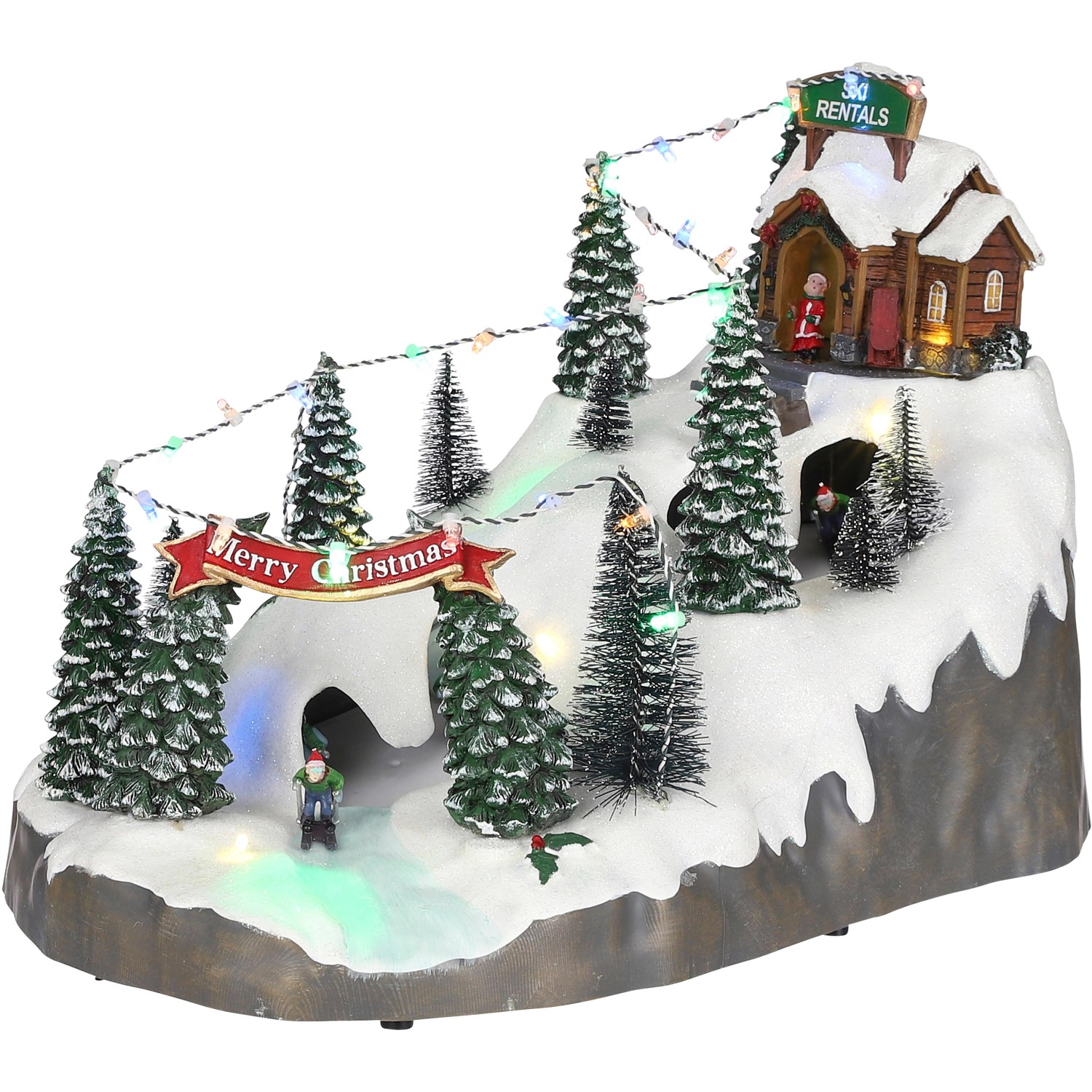 Berglandschaft Batteriebetrieb L36 x B23,5 x H24 cm günstig online kaufen