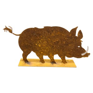 ZGM Rost Deko Wildschwein Fredl