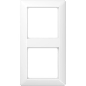 Jung Abdeckrahmen 2-fach AS500 alpinweiß für Schalter und Steckdosen.