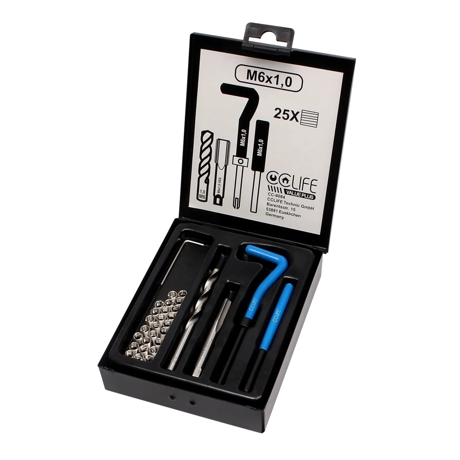 CCLIFE Gewindereparatur Satz M5-M14 Größe M6 x 10 Reparatur von Gewindebohr günstig online kaufen