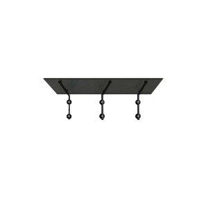 Glaszentrum Hagen Glasvordach 230x90 cm, Grauglas mit schwarzen Haltern.