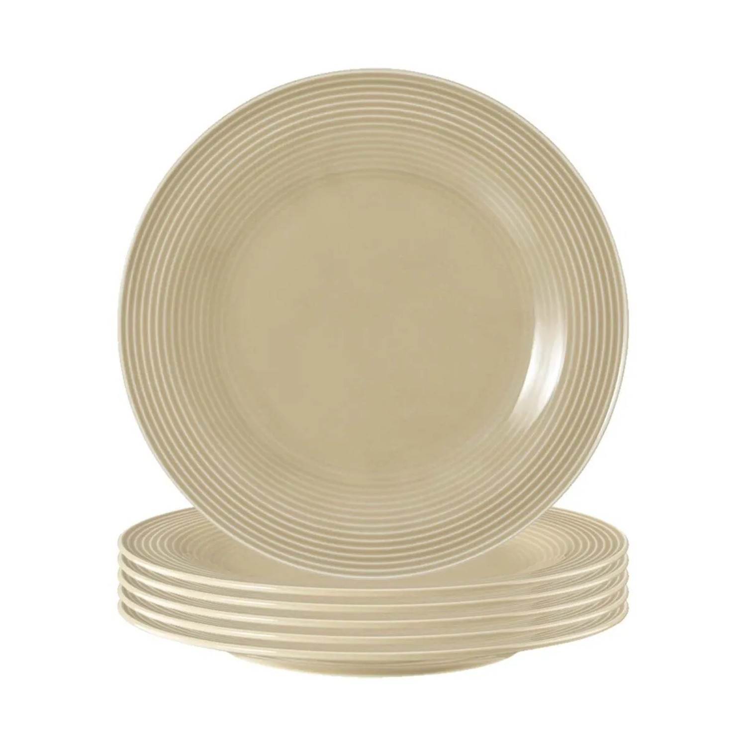Seltmann Weiden Beat Color Glaze Frühstücksteller 23,3 cm 6er Set Sandbeige
