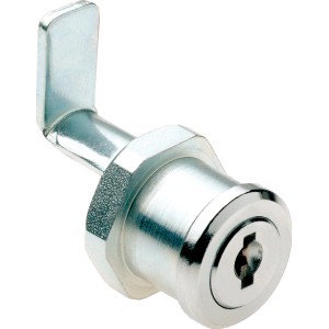 Burg Wächter Universalzylinder ZS 77H, vernickelter Möbelschlösser-Zylinder aus Zinkdruckguss.