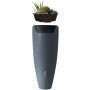 Garantia 2in1 Wasserbehälter 300 l in Grau mit Pflanzschale und Komfort-Entnahmeset.