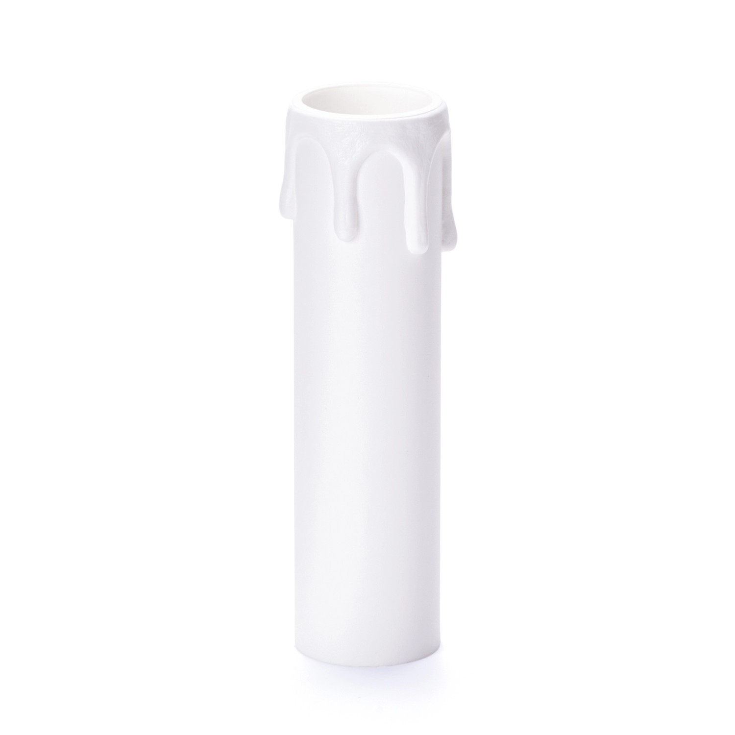 Orion Lightstyle Kerzenhülse mit Tropfen E14 26 mm x 100 mm Weiß