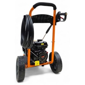 Strahlemann Reinigungsgeräte Benzin Hochdruckreiniger mit Messingpumpenkopf 7 PS Druck 207Bar Max. Fördermenge 540 l/h für Terrasse, Auto und Garten