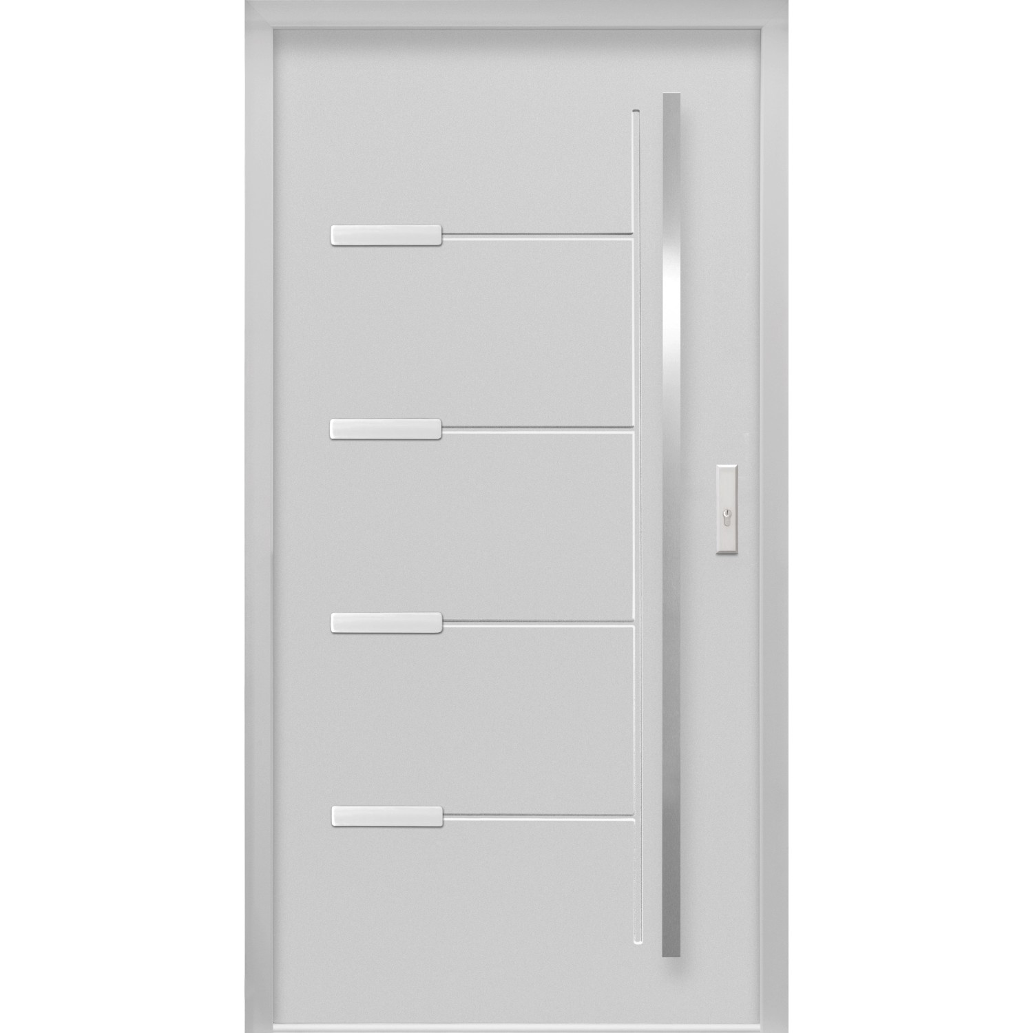 Haustür Thermospace Oslo Prime 100 cm x 210 cm Grau Anschlag L günstig online kaufen