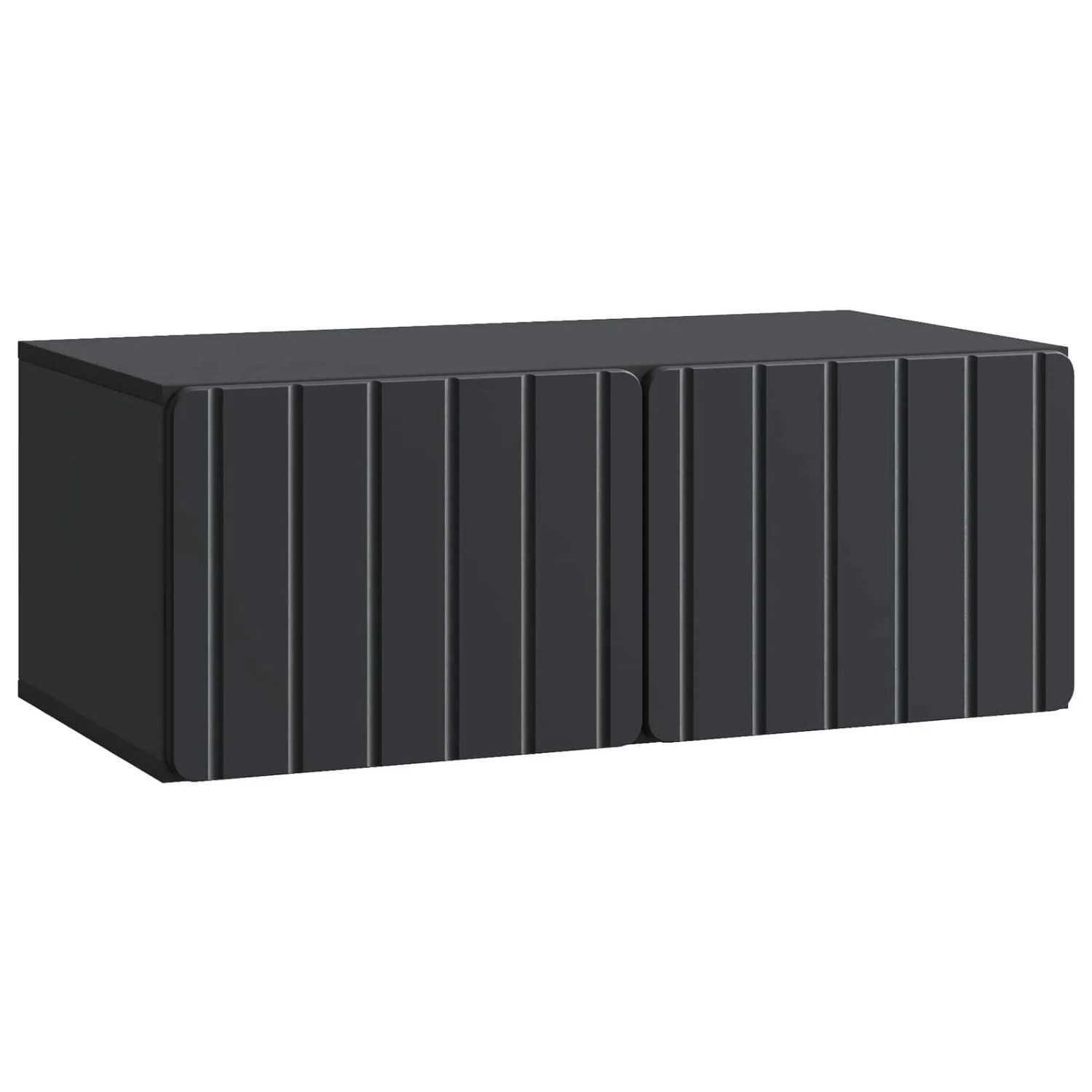 vidaXL Wandmontierter TV-Schrank Schwarz 78,5 x 41 x 30 cm 898346