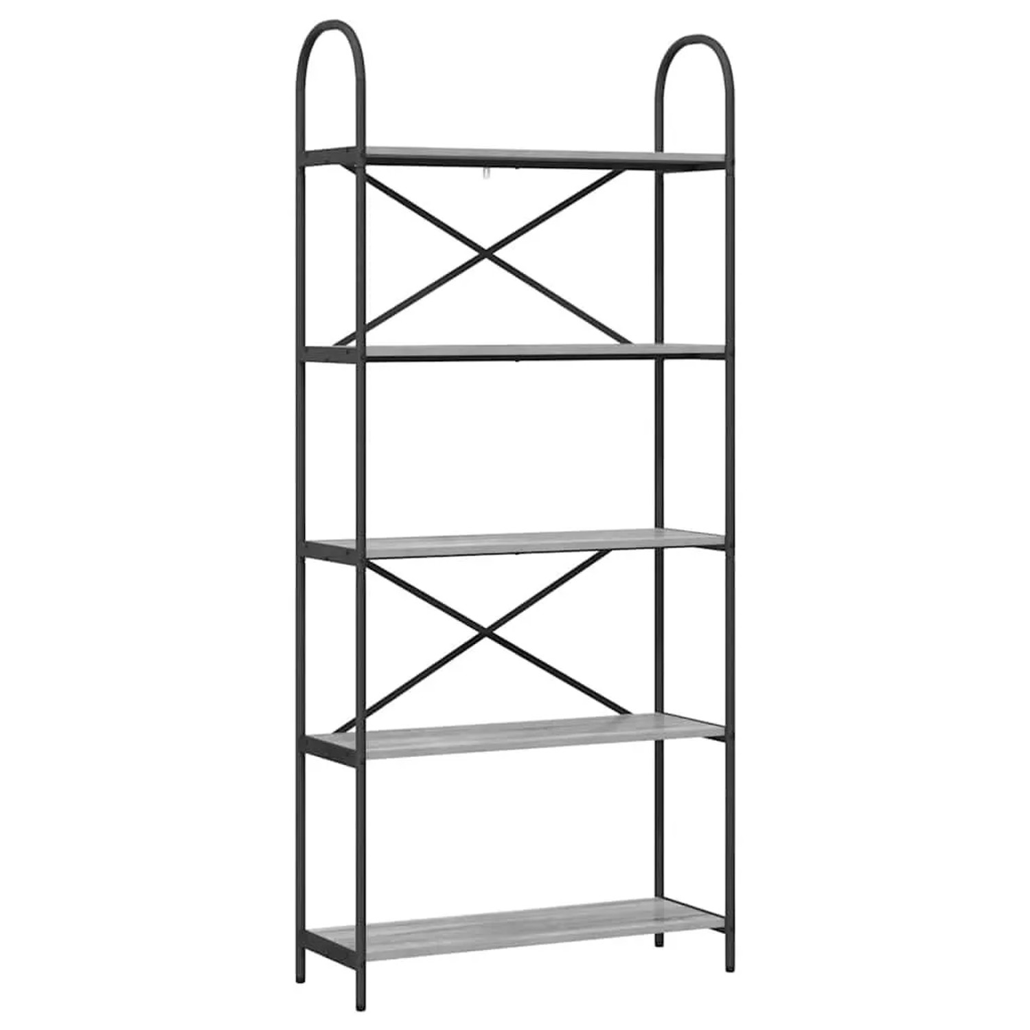 vidaXL Bücherregal Graues Sonoma 80 x 30 x 183 cm Holzwerkstoff 879890 günstig online kaufen