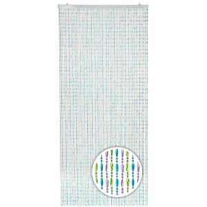 Kobolo Türvorhang RAINBOW, 90x200 cm, mit bunten Kunststoffperlen als Deko und Insektenschutz.