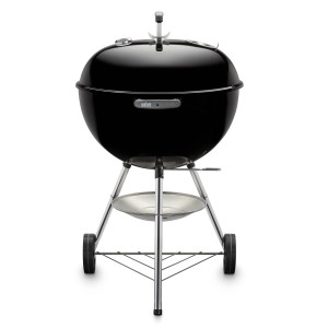Weber Holzkohle-Kugelgrill Classic Kettle, Ø 47 cm, schwarz. Grill mit Deckelthermometer und One-Touch Reinigungssystem.