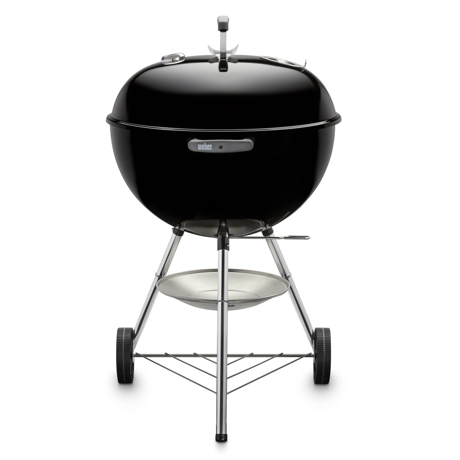 Weber Holzkohle-Kugelgrill Classic Kettle, Ø 47 cm, schwarz. Grill mit Deckelthermometer und One-Touch Reinigungssystem.