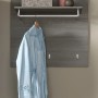 Inn.Furn Garderobenpaneel Grau 80 cm mit Kleiderstange Rumba_2