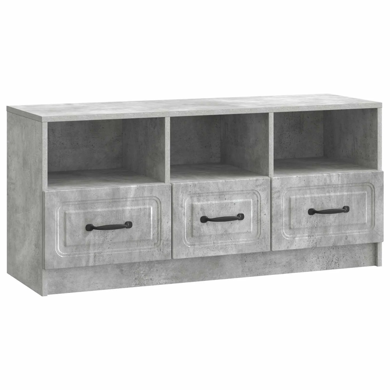 vidaXL TV-Schränk Betongrau 102 x 34,5 x 47 cm Holzwerkstoff 895828