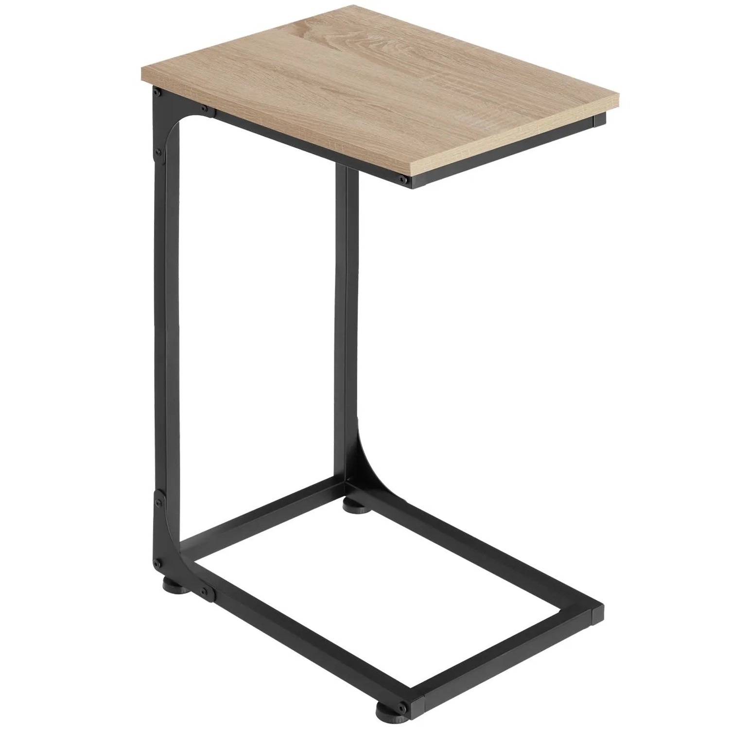 Tectake Beistelltisch Erie Industrial Style Holz und Stahl  40 x 30 x 63 cm Industrial Holz Hell  Eiche Sonoma