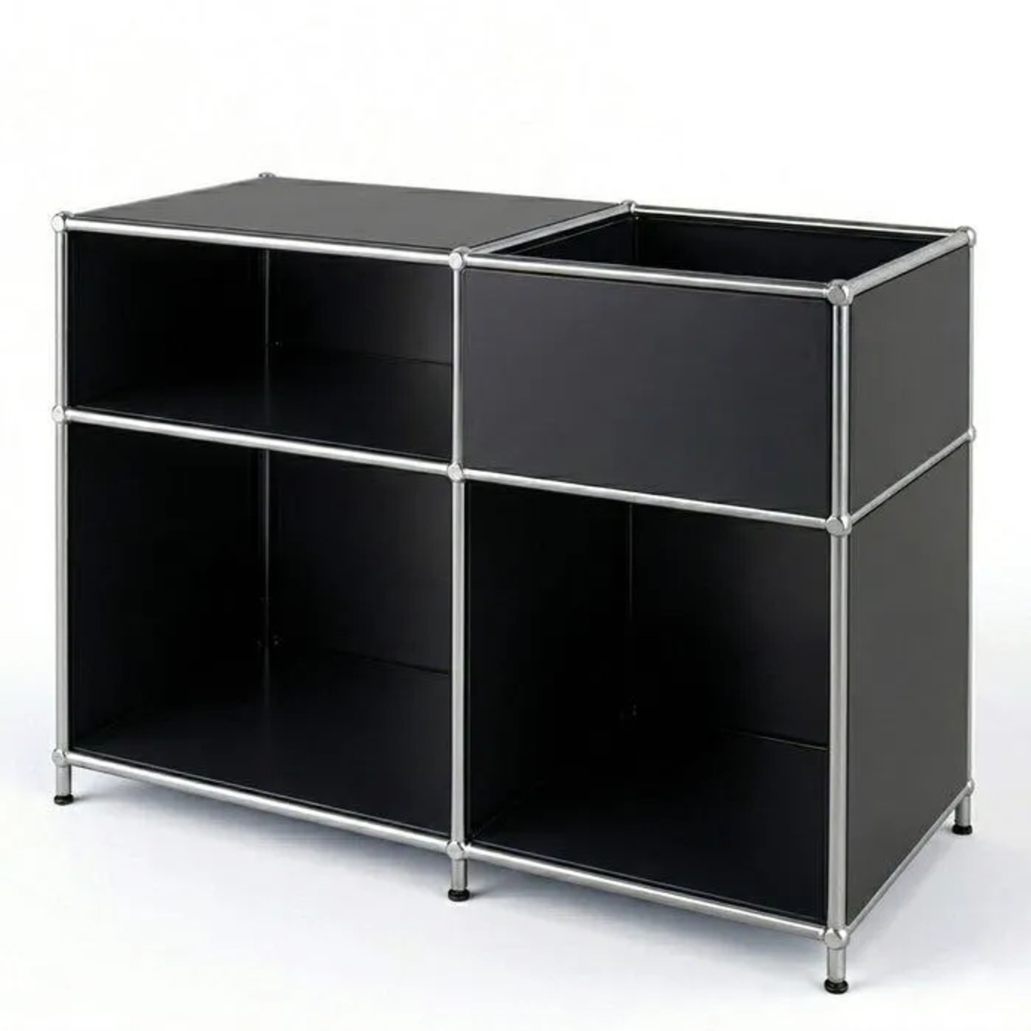 Floordirekt Metallregal Concept Epure MK-030 Standregal Sideboard 88 x 40 x 65 cm Schwarz