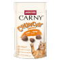 Carny Crunchy Katzensnacks Rind & Huhn, 50g Packung. Knusprige Leckerlies für Katzen.