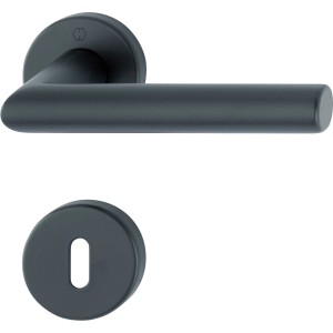 Hoppe Rosettengarnitur Amsterdam OB, Türbeschlag aus Aluminium in Anthrazit.