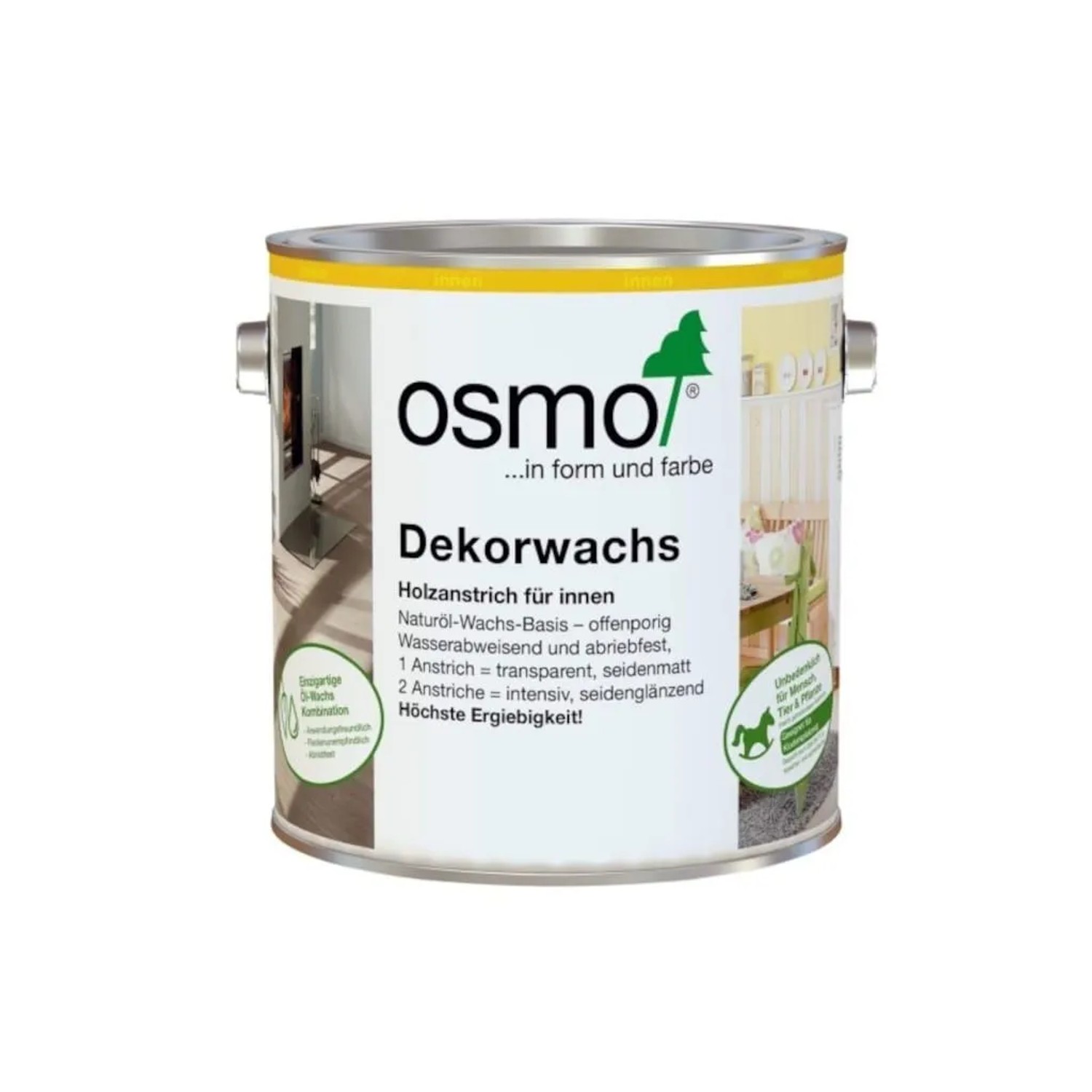 Osmo Dekorwachs 3118 Transparent Granitgrau Inhalt 0,75