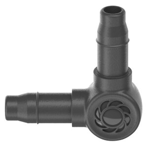 Gardena L-Stück 4,6 mm (3/16") für Micro-Drip-Systeme, 10er-Pack zur Richtungsänderung.
