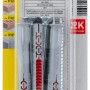Fischer DuoXpand Dübel 10x120 mm, 4er-Pack mit Senkkopfschraube, geeignet für Beton und Mauerwerk.