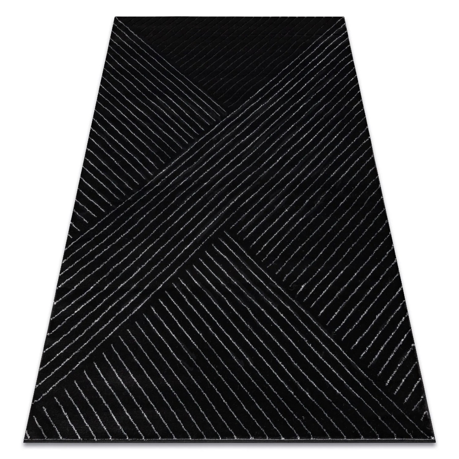 RugsX Teppich Emerald VG17668 Schwarz 140cm 190cm