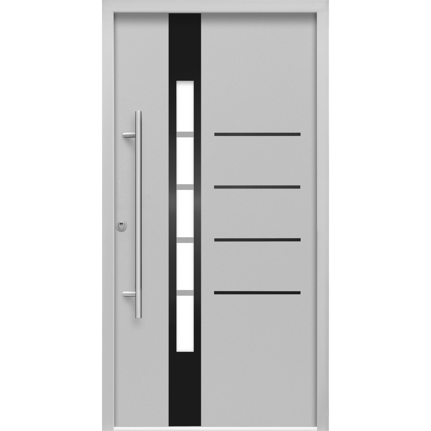 Splendoor Thermospace Sicherheits-Haustür Berlin Prime RC2 Grau 110x210 cm günstig online kaufen