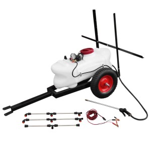 Monstershop 60L Sprühgerät Anhänger mit 12V Pumpe für Pflanzenschutz und Düngung.