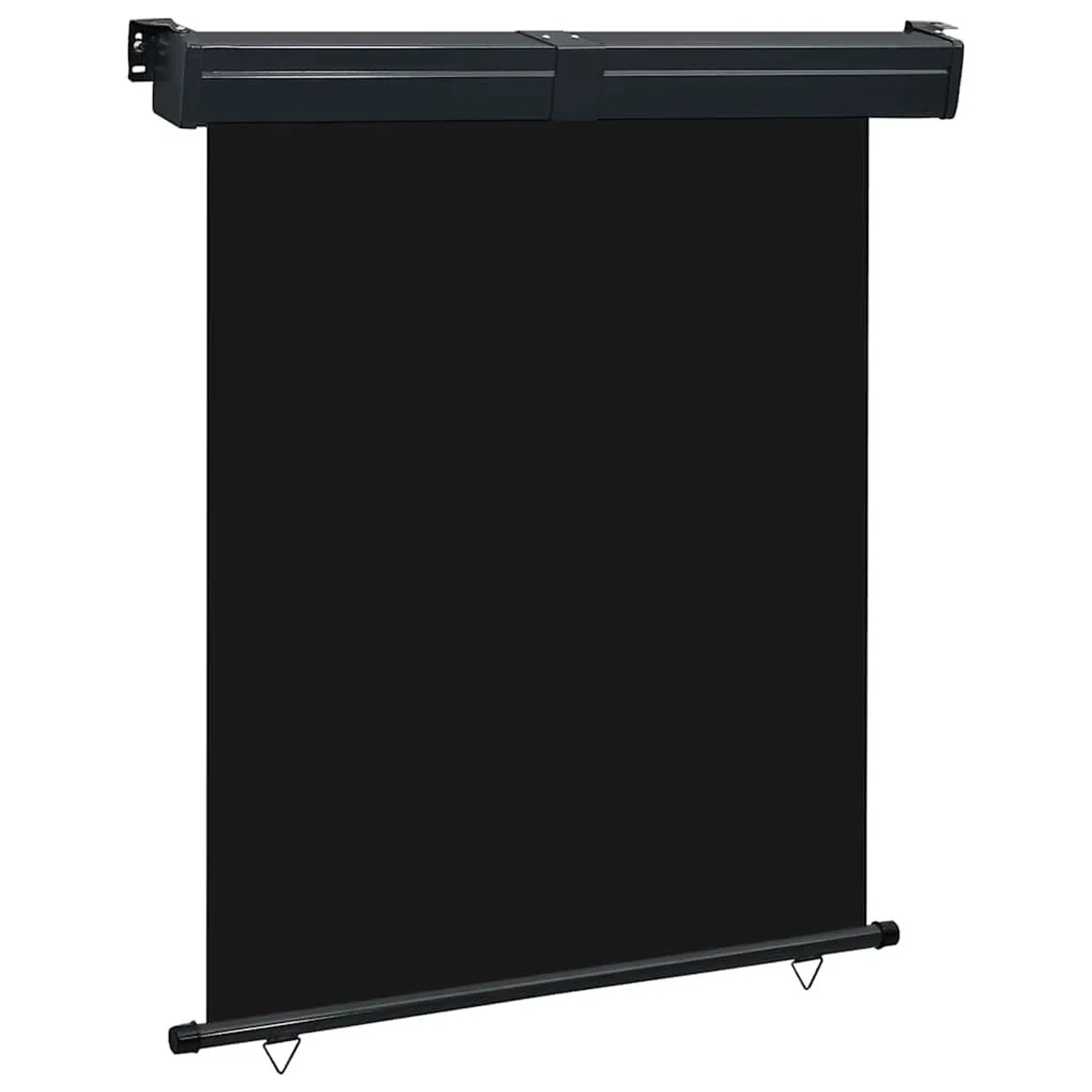 vidaXL Balkon-Seitenmarkise 145x250 cm Schwarz 48424