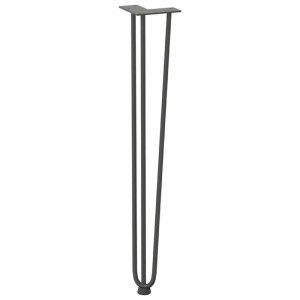 vidaXL Haarnadelbeine für Konsolentische 4 Stk Anthrazit 72 cm Massivstahl 4012446