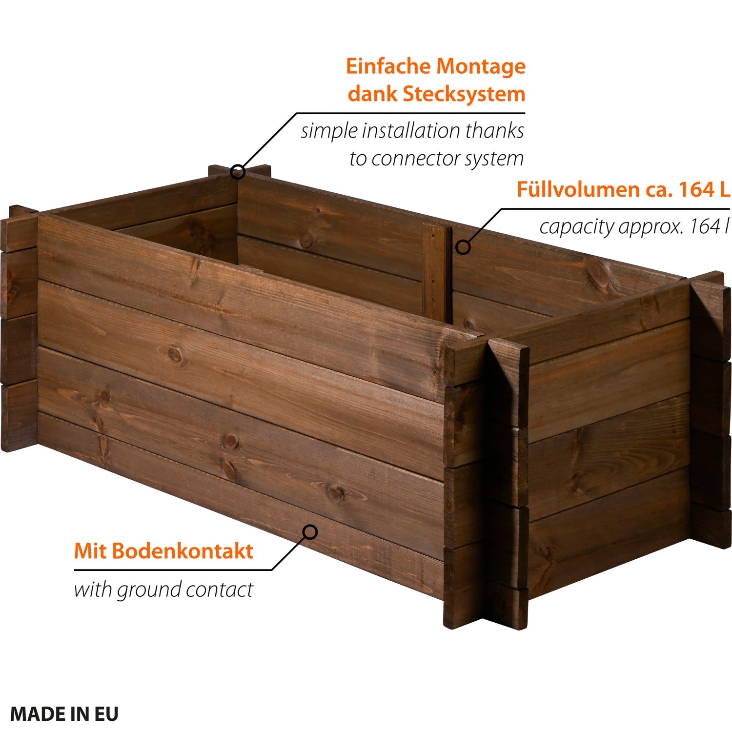 Dobar Hochbeet Holz Kiefernholz Bausatz 117 x 58,5 x 38,5 cm kaufen bei OBI