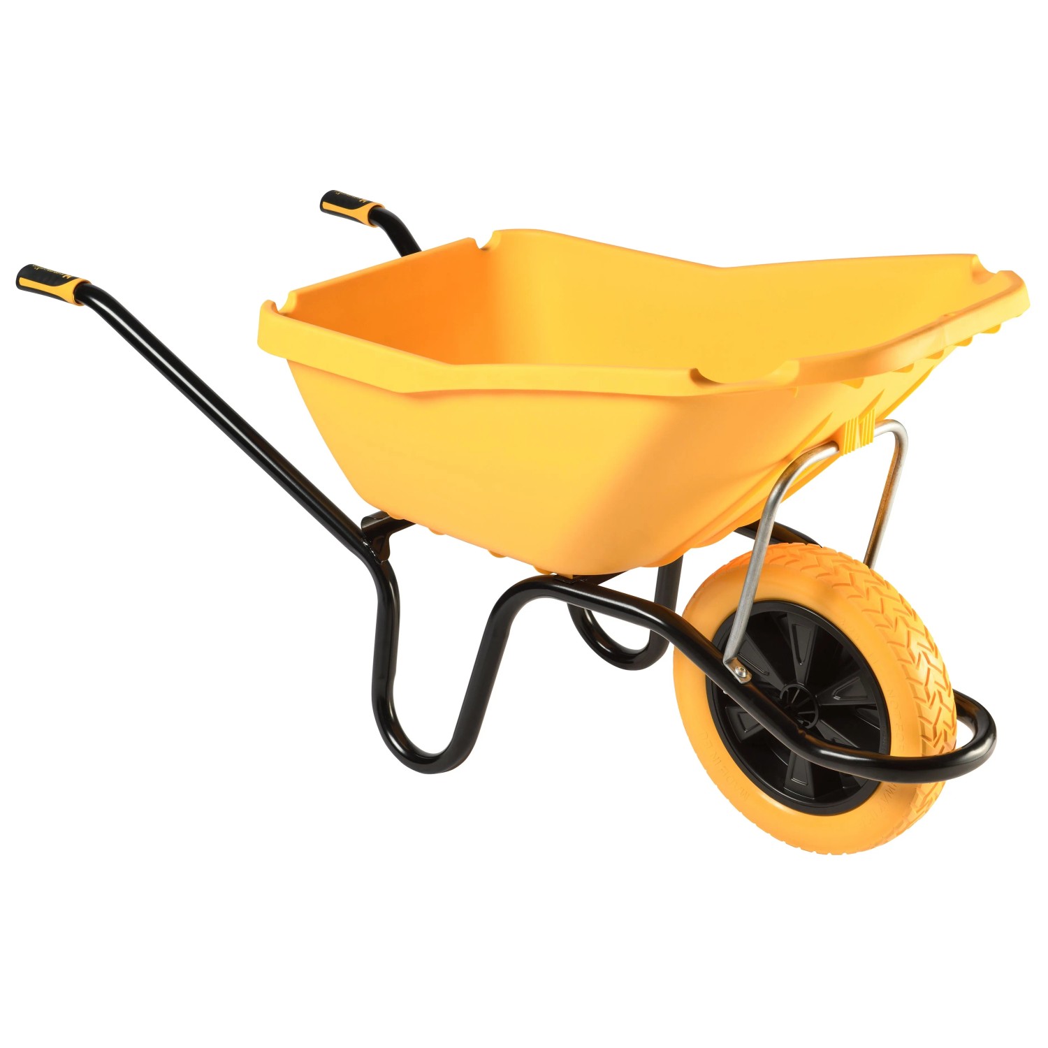 Haemmerlin Schubkarre Pick Up 110 l Gelb Kunststoffmulde PU-Rad
