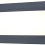 Lutec LED-Orientierungslicht Helena, graue Außenwandleuchte mit direktem, neutralweißem Licht.