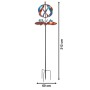 Kobolo Windrad Gartenstecker Dekostecker Windspiel XXL TWIRL_3