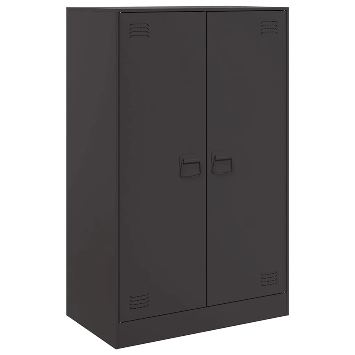 vidaXL Sideboard Schwarz 67x39x107 cm Stahl 841661 günstig online kaufen