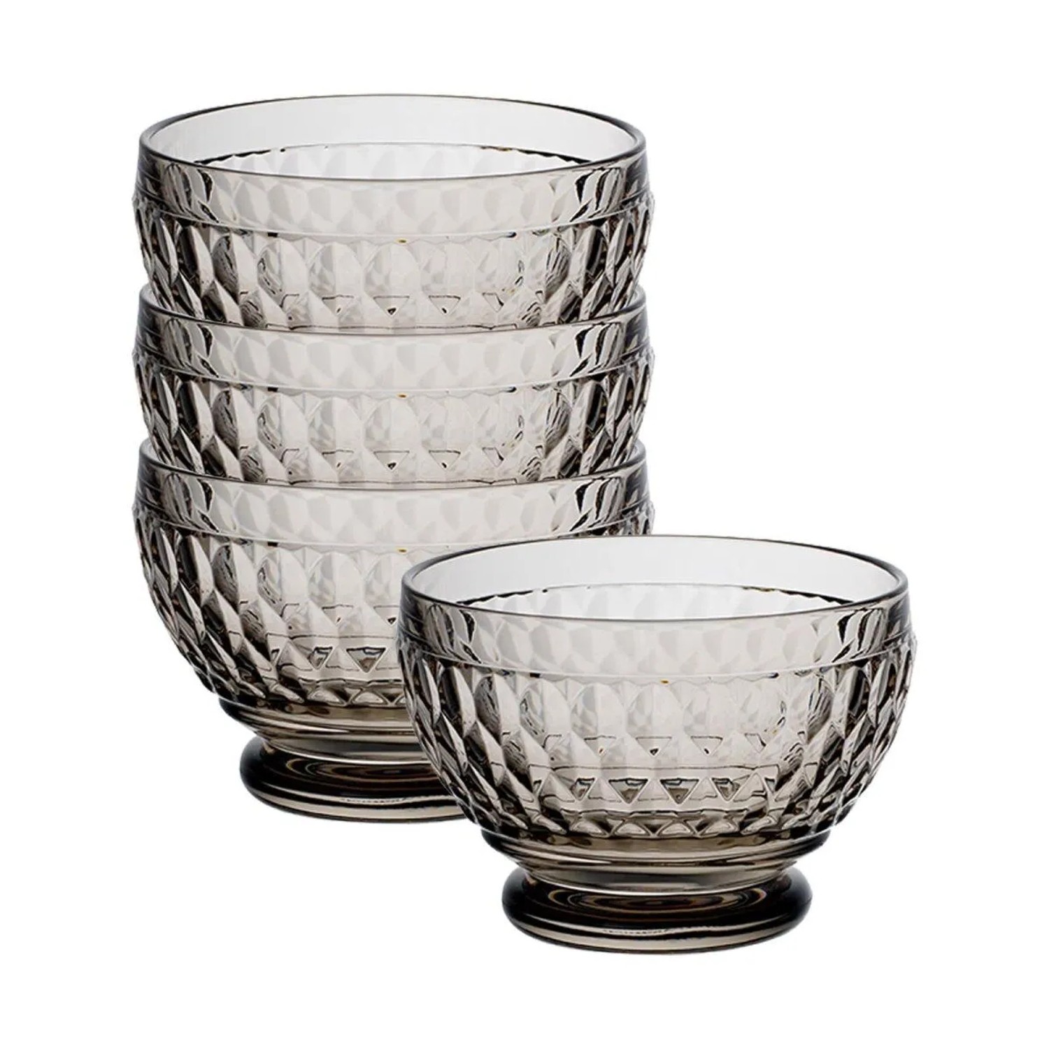 Villeroy & Boch Boston Coloured Dessertschale 11,7 cm 4er Set Grau