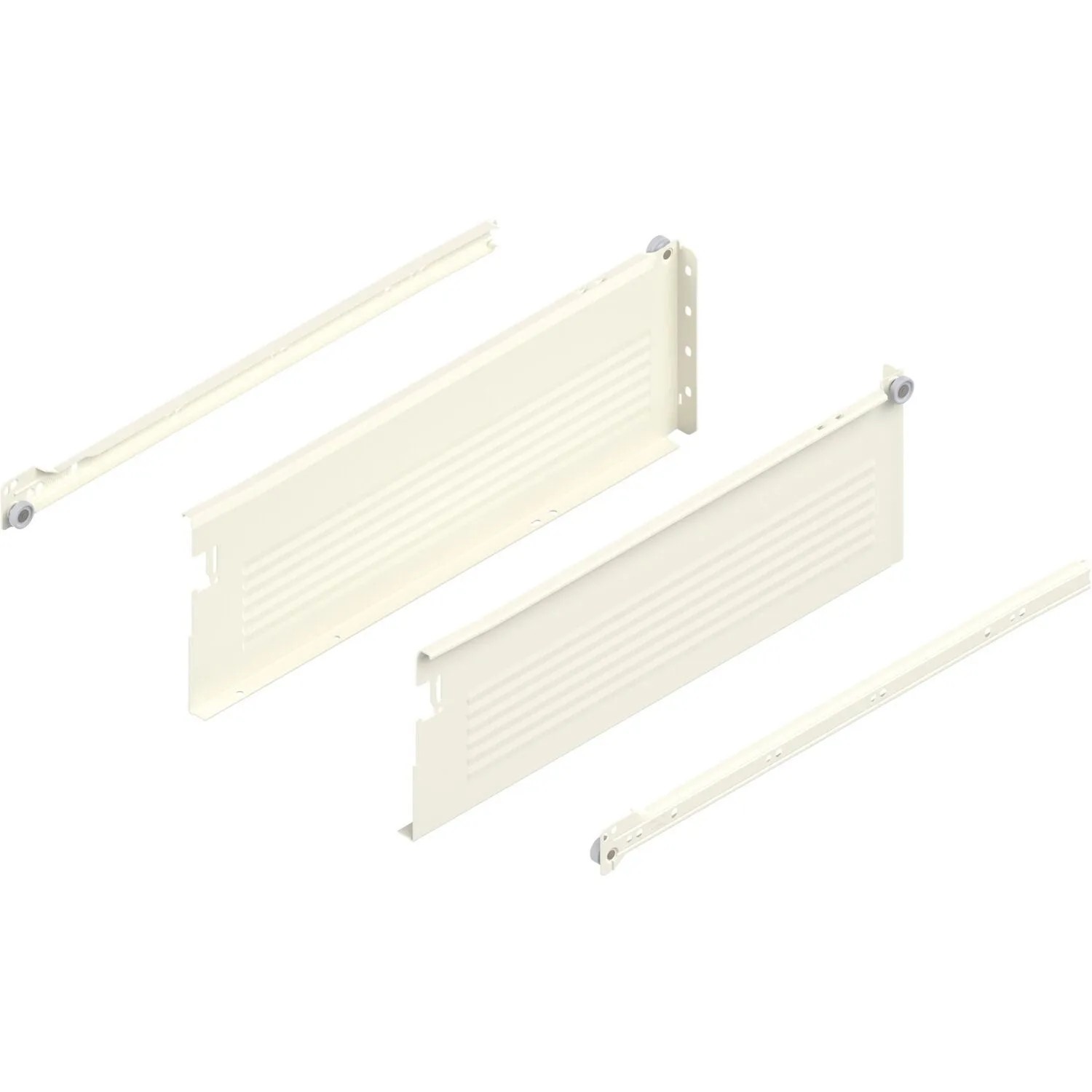 Blum Zarge Metabox H 320 Schraubversion Teilauszug Nennlänge 450 mm Cremeweiß