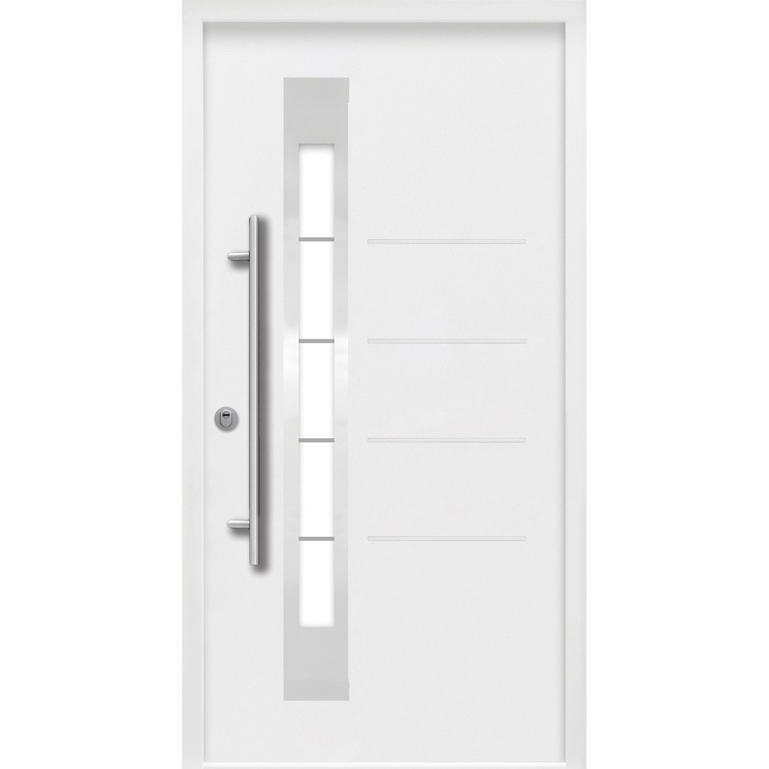 Splendoor Thermospace Sicherheits-Haustür Berlin Prime RC2 Weiß 100x210 cm günstig online kaufen