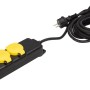 Wetterschutzbox mit 3-fach Steckdosenleiste und 8m Kabel für den Außenbereich.