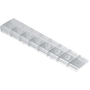 Hettich Unterlegkeile, 4 transparente Kunststoffkeile zum Abknipsen, 20x100mm, für Möbel.
