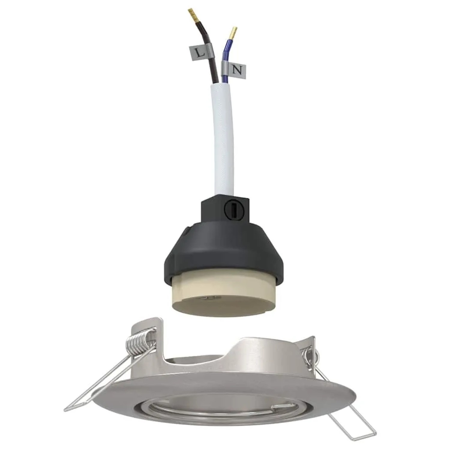 vidaXL Spotlight 6 Stk Silber 9 x 9 x 2,5 cm Metall 4108170