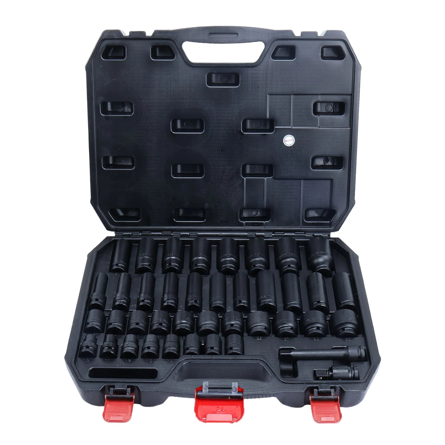 CCLIFE 40Tlg 1 2 Zoll Schlagschrauber Nuss Satz Bis Lang Kurz 10 Bis 32mm Werkstattkoffer