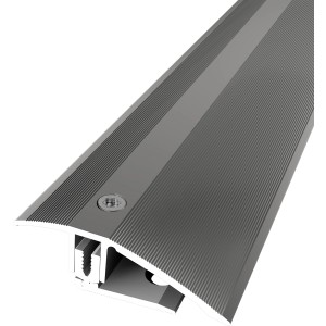 Parkettfreund Ausgleichsprofil PF 886 Edelstahl, 180cm lang, für Bodenhöhen 7-23mm.