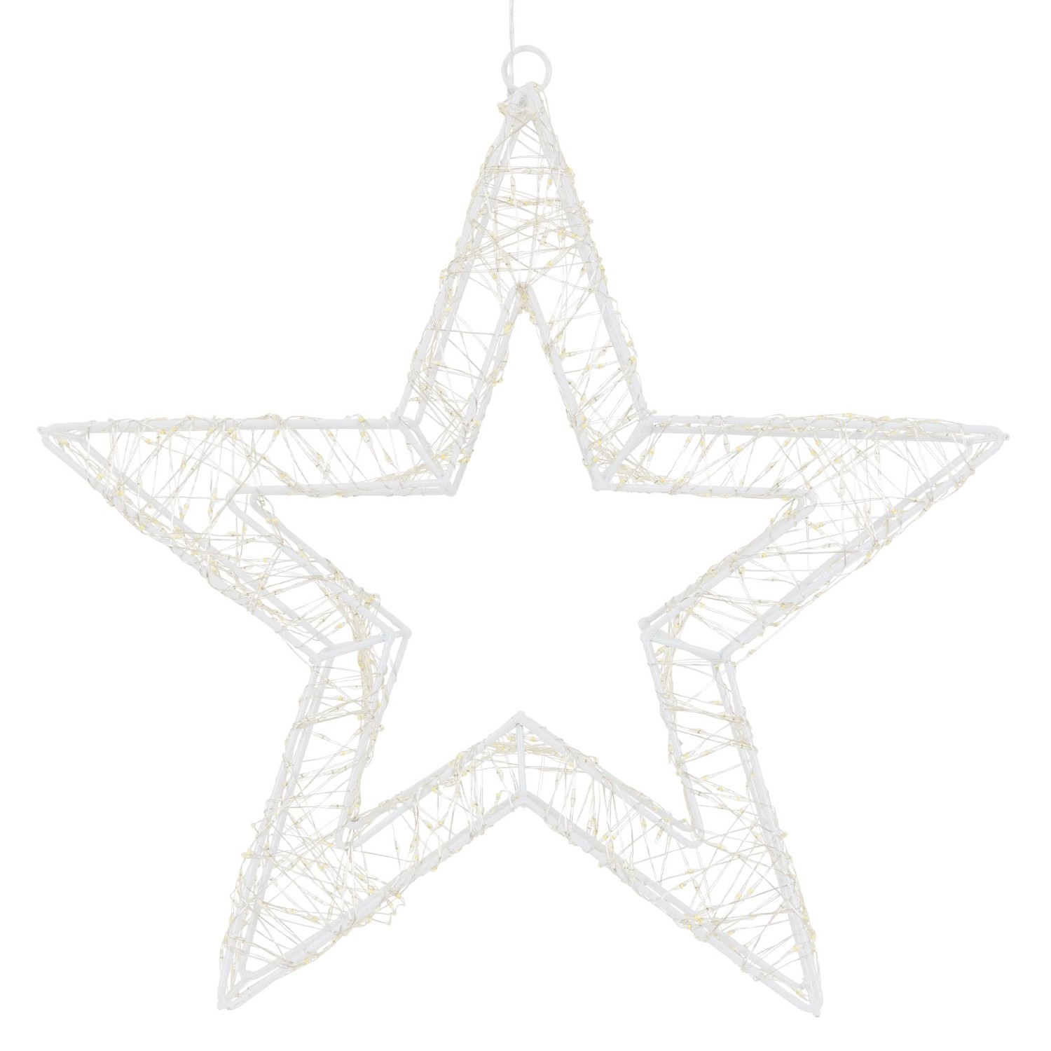 ECD Germany LED-Weihnachtsstern 38 cm mit 960 Warmweiß LEDs und Timer