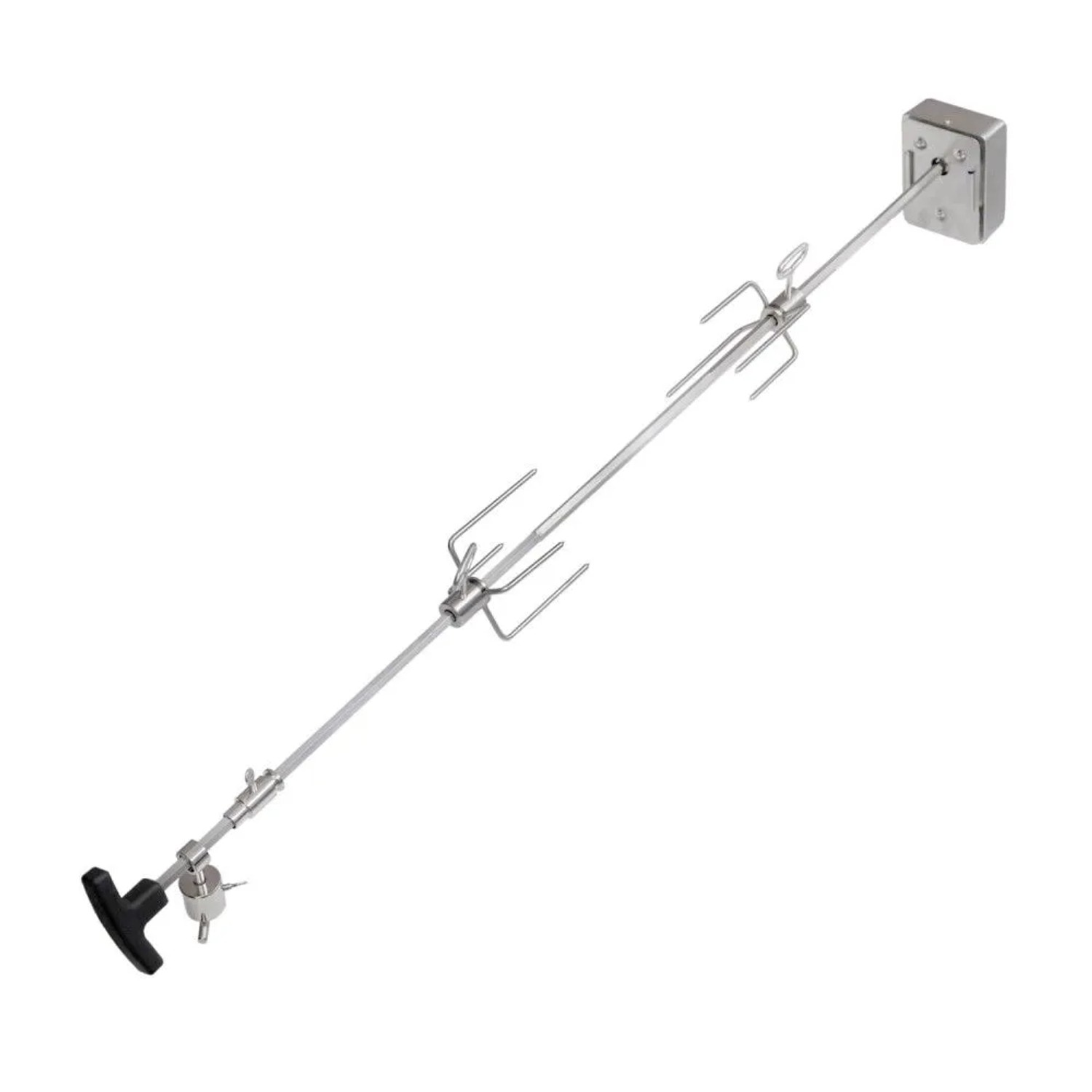 TAINO Drehspieß (Set), für Gasgrill, Universalspieß, Grillspieß, mit Motor, Edelstahl