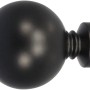 Schwarzes Mydeco Endstück Home für 2 cm Gardinenstange.